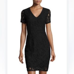T TAHARI black lace dress